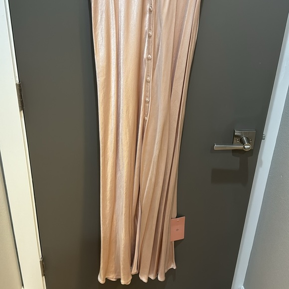 Ghost London High Neck Satin Maxi - Picture 5 of 8